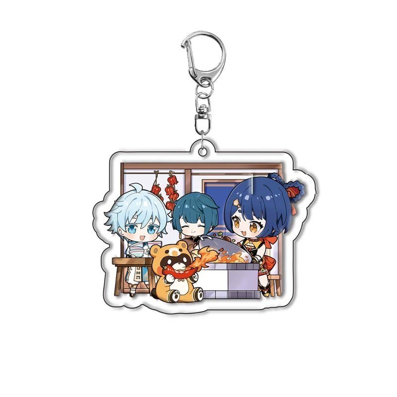 Arynlp Genshin Acrylic Key Chain With Cute Cartoon Print Nlp Móc Khóa In Theo Yêu Cầu, Chất Liệu Mica Trong Suốt In 2 Mặt , Dày 4mm 3 Arynlp Genshin Acrylic Key Chain With Cute Cartoon Print Nlp Móc Khóa In Theo Yêu Cầu, Chất Liệu Mica Trong Suốt In 2 Mặt , Dày 4mm - Ảnh 3