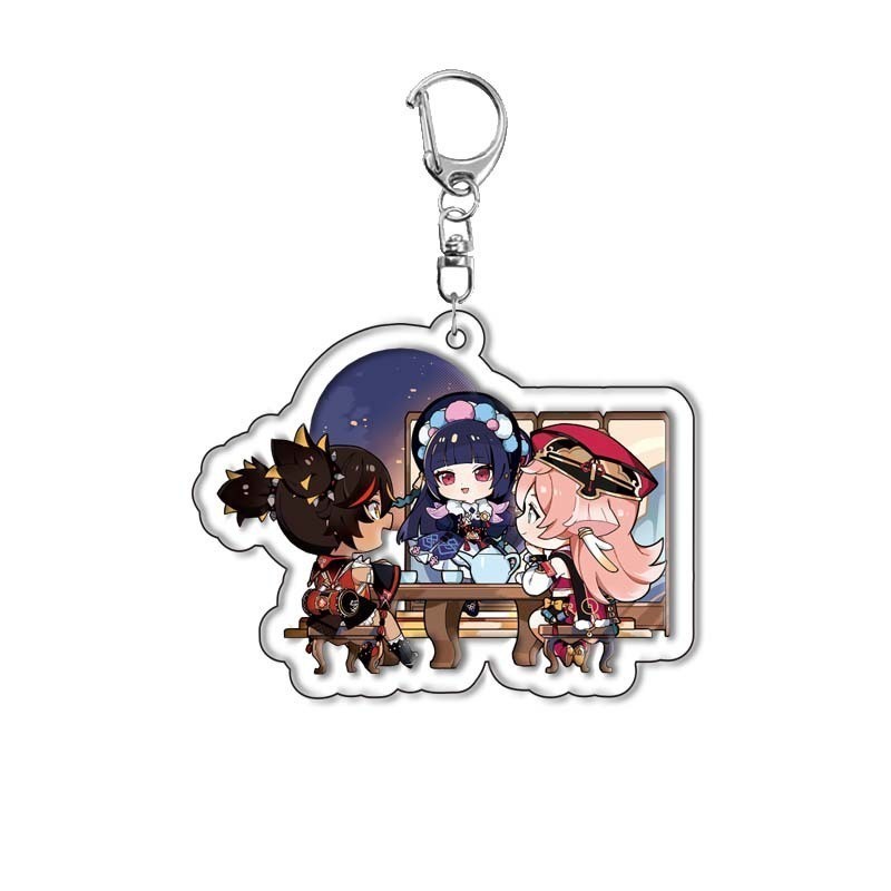 Arynlp Genshin Acrylic Key Chain With Cute Cartoon Print Nlp Móc Khóa In Theo Yêu Cầu, Chất Liệu Mica Trong Suốt In 2 Mặt , Dày 4mm 5 Arynlp Genshin Acrylic Key Chain With Cute Cartoon Print Nlp Móc Khóa In Theo Yêu Cầu, Chất Liệu Mica Trong Suốt In 2 Mặt , Dày 4mm - Ảnh 5