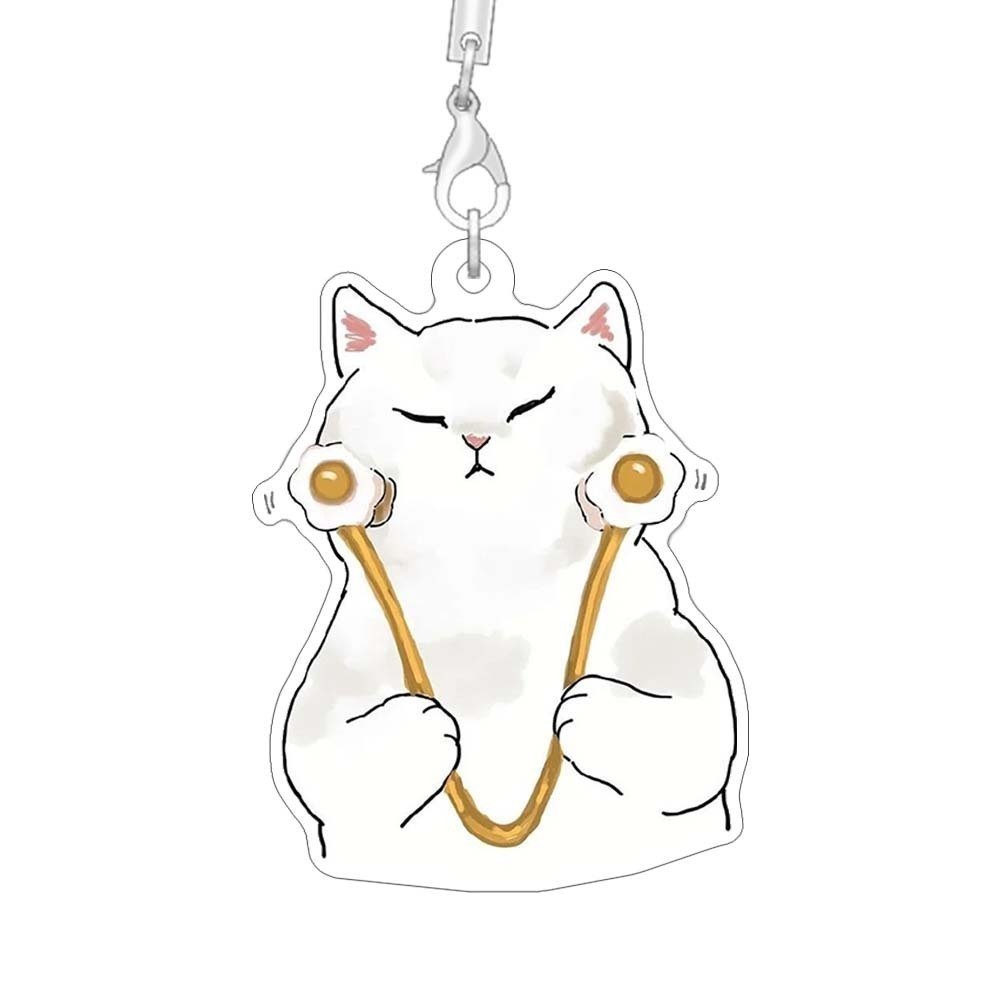 Arynlp Phone Strap Mifusand Cartoon Cat Lanyard Cute Acrylic Bag Charms Phone Accessories Nlp Móc Khóa In Theo Yêu Cầu, Chất Liệu Mica Trong Suốt In 2 Mặt , Dày 4mm 4 Arynlp Phone Strap Mifusand Cartoon Cat Lanyard Cute Acrylic Bag Charms Phone Accessories Nlp Móc Khóa In Theo Yêu Cầu, Chất Liệu Mica Trong Suốt In 2 Mặt , Dày 4mm - Ảnh 4