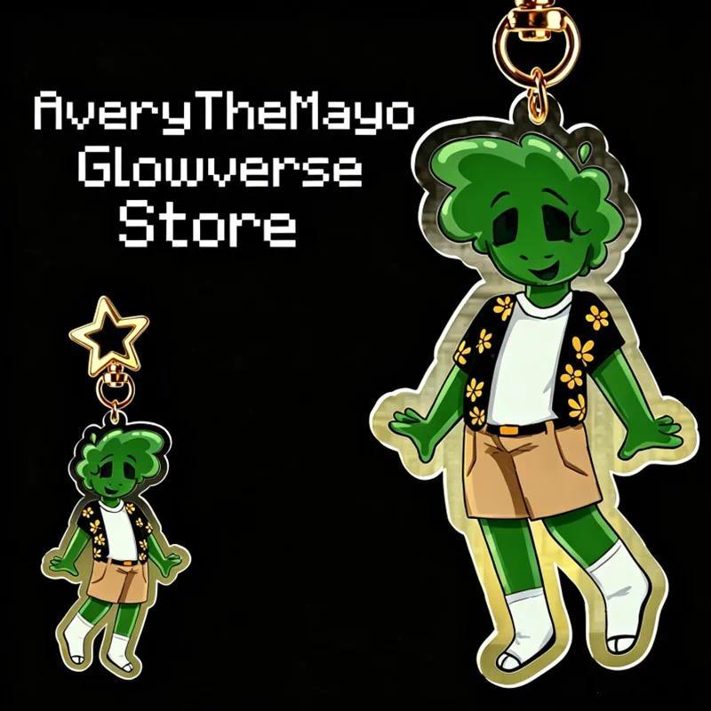 Averythemayo / Avery Acrylic Keychain - Youtube Arg Inspired Cute Green Boy Charm, Fan Merch Móc Khóa In Theo Yêu Cầu, Chất Liệu Mica Trong Suốt In 2 Mặt , Dày 4mm 1 Averythemayo / Avery Acrylic Keychain - Youtube Arg Inspired Cute Green Boy Charm, Fan Merch Móc Khóa In Theo Yêu Cầu, Chất Liệu Mica Trong Suốt In 2 Mặt , Dày 4mm