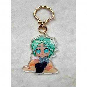 B&a 2.5" Charm Keychain Fashionable Accessory For Organization And Residentifying Keys Móc Khóa In Theo Yêu Cầu, Chất Liệu Mica Trong Suốt In 2 Mặt , Dày 4mm