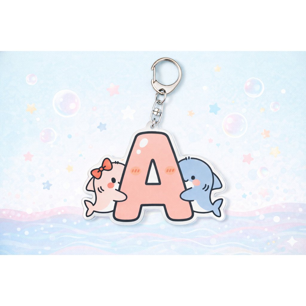 Baby Shark And William Letter Keychain Móc Khóa In Theo Yêu Cầu, Chất Liệu Mica Trong Suốt In 2 Mặt , Dày 4mm 1 Baby Shark And William Letter Keychain Móc Khóa In Theo Yêu Cầu, Chất Liệu Mica Trong Suốt In 2 Mặt , Dày 4mm
