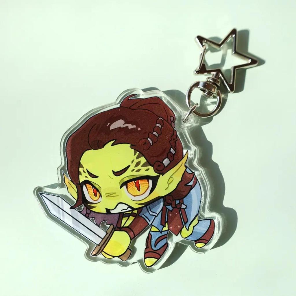 Baldur's Gate 3 Rpg Acrylic Keychain Set - Chibi Character Keyrings Collectible - Karlach Móc Khóa In Theo Yêu Cầu, Chất Liệu Mica Trong Suốt In 2 Mặt , Dày 4mm 2 Baldur's Gate 3 Rpg Acrylic Keychain Set - Chibi Character Keyrings Collectible - Karlach Móc Khóa In Theo Yêu Cầu, Chất Liệu Mica Trong Suốt In 2 Mặt , Dày 4mm - Ảnh 2