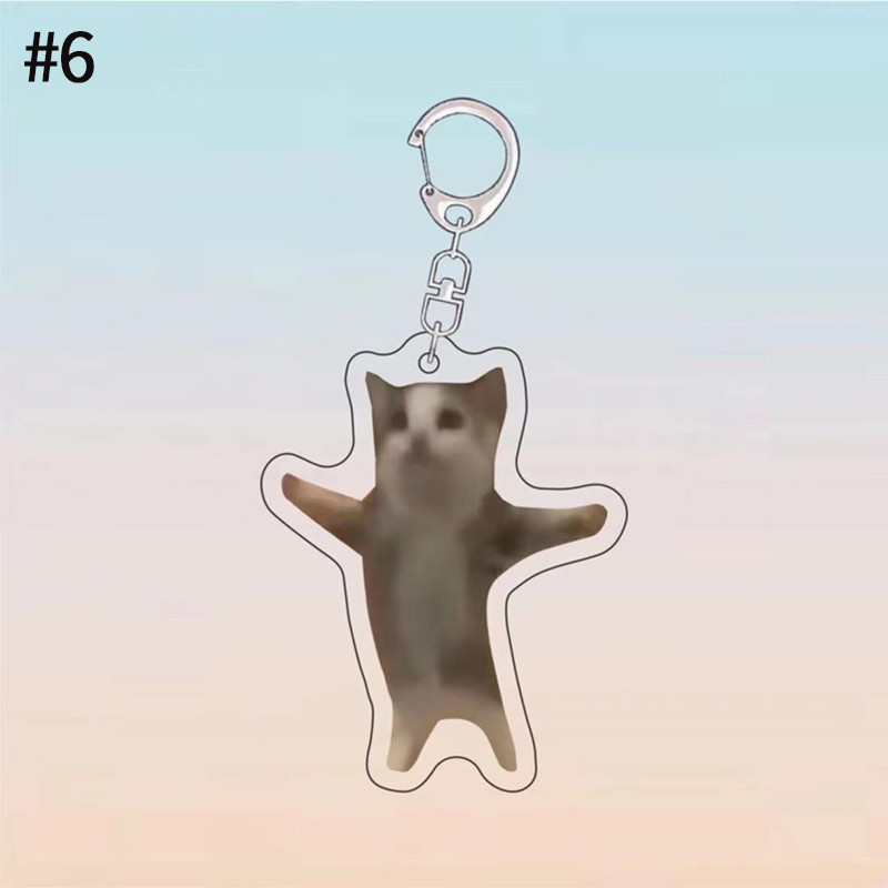 Banana Cat Keychain Keychain Funny Emoji Keychain Mica Key Ring Student Bag Pendant Gift Móc Khóa In Theo Yêu Cầu, Chất Liệu Mica Trong Suốt In 2 Mặt , Dày 4mm 2 Banana Cat Keychain Keychain Funny Emoji Keychain Mica Key Ring Student Bag Pendant Gift Móc Khóa In Theo Yêu Cầu, Chất Liệu Mica Trong Suốt In 2 Mặt , Dày 4mm - Ảnh 2