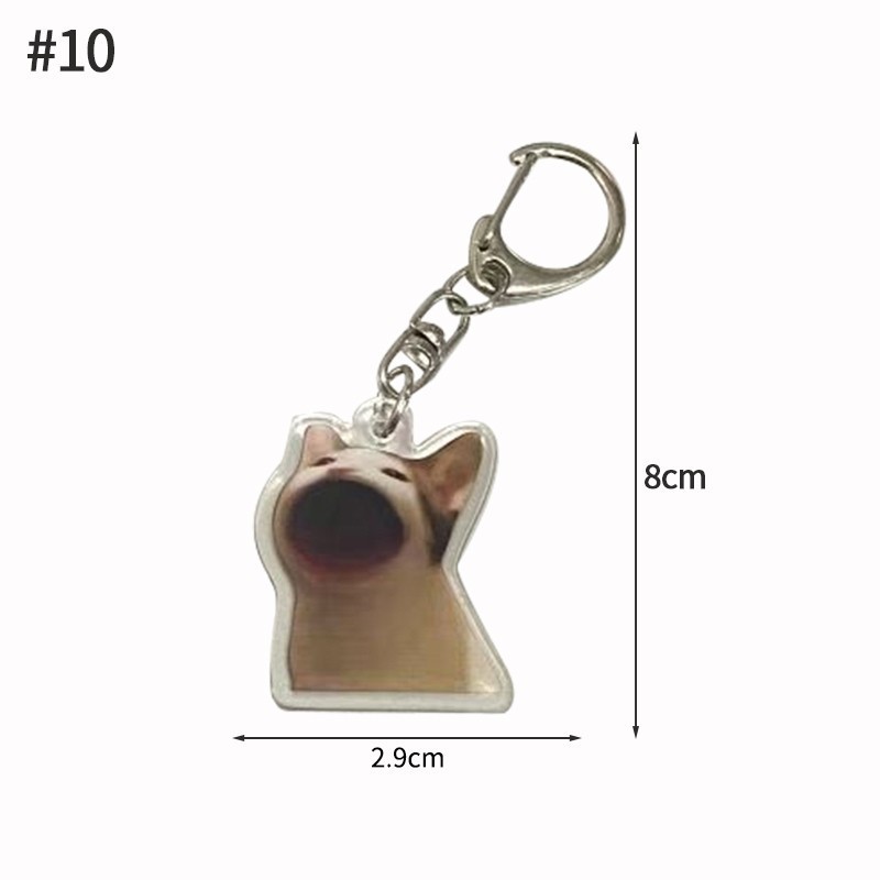 Banana Cat Keychain Keychain Funny Emoji Keychain Mica Key Ring Student Bag Pendant Gift Móc Khóa In Theo Yêu Cầu, Chất Liệu Mica Trong Suốt In 2 Mặt , Dày 4mm 6 Banana Cat Keychain Keychain Funny Emoji Keychain Mica Key Ring Student Bag Pendant Gift Móc Khóa In Theo Yêu Cầu, Chất Liệu Mica Trong Suốt In 2 Mặt , Dày 4mm - Ảnh 6