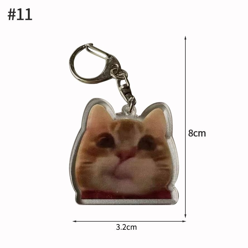 Banana Cat Keychain Keychain Funny Emoji Keychain Mica Key Ring Student Bag Pendant Gift Móc Khóa In Theo Yêu Cầu, Chất Liệu Mica Trong Suốt In 2 Mặt , Dày 4mm 7 Banana Cat Keychain Keychain Funny Emoji Keychain Mica Key Ring Student Bag Pendant Gift Móc Khóa In Theo Yêu Cầu, Chất Liệu Mica Trong Suốt In 2 Mặt , Dày 4mm - Ảnh 7