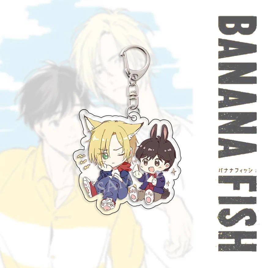 Banana Fish Hot Bl Lover Acrylic Keychain Charms Pendant Mica Friend Kingring Keychain Móc Khóa In Theo Yêu Cầu, Chất Liệu Mica Trong Suốt In 2 Mặt , Dày 4mm 2 Banana Fish Hot Bl Lover Acrylic Keychain Charms Pendant Mica Friend Kingring Keychain Móc Khóa In Theo Yêu Cầu, Chất Liệu Mica Trong Suốt In 2 Mặt , Dày 4mm - Ảnh 2