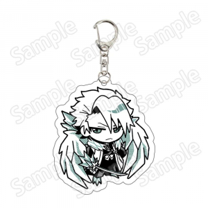 Bleach Mica Keychain Anime Double Sided Print Byakuya Kuchiki Kenpachi Zaraki Cartoon Cosplay Móc Khóa In Theo Yêu Cầu, Chất Liệu Mica Trong Suốt In 2 Mặt , Dày 4mm