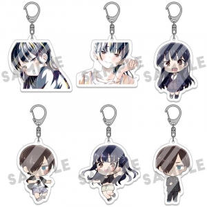 Bokuyaba The Dangers In My Heart Anna Yamada Kawaii Acrylic Keychain Set Keyring Hanging Móc Khóa In Theo Yêu Cầu, Chất Liệu Mica Trong Suốt In 2 Mặt , Dày 4mm