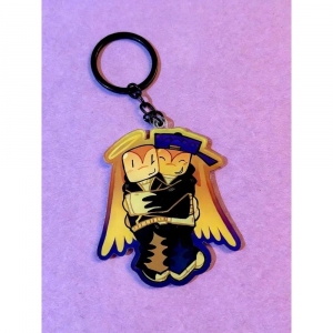 Brandon Works Rblx Arg Brandon And Ozolog1 Double-sided Acrylic Keychain / Cartoon Game Móc Khóa In Theo Yêu Cầu, Chất Liệu Mica Trong Suốt In 2 Mặt , Dày 4mm