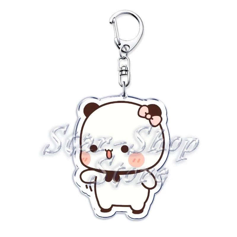 Bubu Dudu Rose Love Keychains Couple Bear Panda Acrylic Pendant Mica Keychain Móc Khóa In Theo Yêu Cầu, Chất Liệu Mica Trong Suốt In 2 Mặt , Dày 4mm 2 Bubu Dudu Rose Love Keychains Couple Bear Panda Acrylic Pendant Mica Keychain Móc Khóa In Theo Yêu Cầu, Chất Liệu Mica Trong Suốt In 2 Mặt , Dày 4mm - Ảnh 2