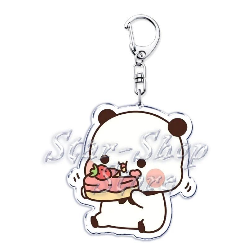 Bubu Dudu Rose Love Keychains Couple Bear Panda Acrylic Pendant Mica Keychain Móc Khóa In Theo Yêu Cầu, Chất Liệu Mica Trong Suốt In 2 Mặt , Dày 4mm 4 Bubu Dudu Rose Love Keychains Couple Bear Panda Acrylic Pendant Mica Keychain Móc Khóa In Theo Yêu Cầu, Chất Liệu Mica Trong Suốt In 2 Mặt , Dày 4mm - Ảnh 4