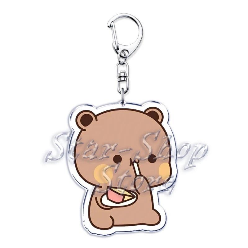 Bubu Dudu Rose Love Keychains Couple Bear Panda Acrylic Pendant Mica Keychain Móc Khóa In Theo Yêu Cầu, Chất Liệu Mica Trong Suốt In 2 Mặt , Dày 4mm 5 Bubu Dudu Rose Love Keychains Couple Bear Panda Acrylic Pendant Mica Keychain Móc Khóa In Theo Yêu Cầu, Chất Liệu Mica Trong Suốt In 2 Mặt , Dày 4mm - Ảnh 5