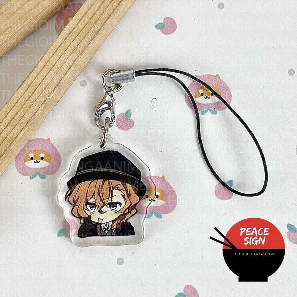 Bungou Stray Dogs Phone Lanyard Lost Writer Ver Expression Mica In Acrylic Printed With Cute Móc Khóa In Theo Yêu Cầu, Chất Liệu Mica Trong Suốt In 2 Mặt , Dày 4mm 2 Bungou Stray Dogs Phone Lanyard Lost Writer Ver Expression Mica In Acrylic Printed With Cute Móc Khóa In Theo Yêu Cầu, Chất Liệu Mica Trong Suốt In 2 Mặt , Dày 4mm - Ảnh 2