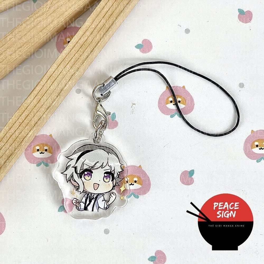 Bungou Stray Dogs Phone Lanyard Lost Writer Ver Expression Mica In Acrylic Printed With Cute Móc Khóa In Theo Yêu Cầu, Chất Liệu Mica Trong Suốt In 2 Mặt , Dày 4mm 8 Bungou Stray Dogs Phone Lanyard Lost Writer Ver Expression Mica In Acrylic Printed With Cute Móc Khóa In Theo Yêu Cầu, Chất Liệu Mica Trong Suốt In 2 Mặt , Dày 4mm - Ảnh 8