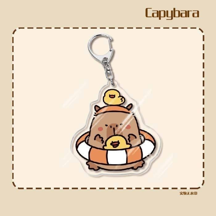 Capybara Keychain Printed With The Image Of Capybara, Minister Of Foreign Affairs, Cute And Móc Khóa In Theo Yêu Cầu, Chất Liệu Mica Trong Suốt In 2 Mặt , Dày 4mm 2 Capybara Keychain Printed With The Image Of Capybara, Minister Of Foreign Affairs, Cute And Móc Khóa In Theo Yêu Cầu, Chất Liệu Mica Trong Suốt In 2 Mặt , Dày 4mm - Ảnh 2