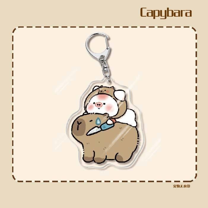 Capybara Keychain Printed With The Image Of Capybara, Minister Of Foreign Affairs, Cute And Móc Khóa In Theo Yêu Cầu, Chất Liệu Mica Trong Suốt In 2 Mặt , Dày 4mm 3 Capybara Keychain Printed With The Image Of Capybara, Minister Of Foreign Affairs, Cute And Móc Khóa In Theo Yêu Cầu, Chất Liệu Mica Trong Suốt In 2 Mặt , Dày 4mm - Ảnh 3