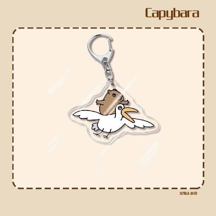 Capybara Keychain Printed With The Image Of Capybara, Minister Of Foreign Affairs, Cute And Móc Khóa In Theo Yêu Cầu, Chất Liệu Mica Trong Suốt In 2 Mặt , Dày 4mm 4 Capybara Keychain Printed With The Image Of Capybara, Minister Of Foreign Affairs, Cute And Móc Khóa In Theo Yêu Cầu, Chất Liệu Mica Trong Suốt In 2 Mặt , Dày 4mm - Ảnh 4