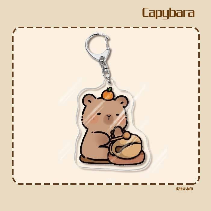 Capybara Keychain Printed With The Image Of Capybara, Minister Of Foreign Affairs, Cute And Móc Khóa In Theo Yêu Cầu, Chất Liệu Mica Trong Suốt In 2 Mặt , Dày 4mm 6 Capybara Keychain Printed With The Image Of Capybara, Minister Of Foreign Affairs, Cute And Móc Khóa In Theo Yêu Cầu, Chất Liệu Mica Trong Suốt In 2 Mặt , Dày 4mm - Ảnh 6