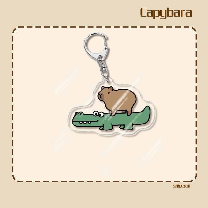 Capybara Keychain Printed With The Image Of Capybara, Minister Of Foreign Affairs, Cute And Móc Khóa In Theo Yêu Cầu, Chất Liệu Mica Trong Suốt In 2 Mặt , Dày 4mm 9 Capybara Keychain Printed With The Image Of Capybara, Minister Of Foreign Affairs, Cute And Móc Khóa In Theo Yêu Cầu, Chất Liệu Mica Trong Suốt In 2 Mặt , Dày 4mm - Ảnh 9