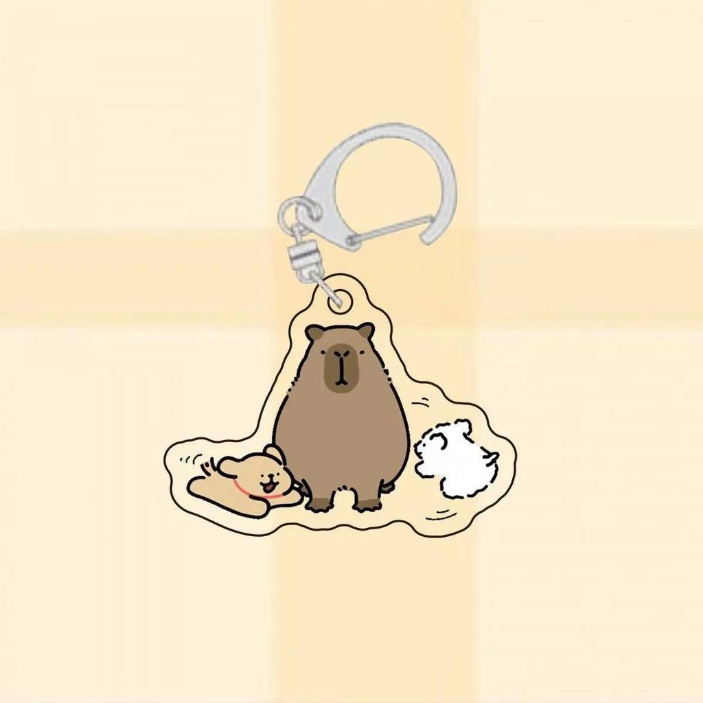 Capybara Sweet Creature Crylic Mica S Animation Products S Cultural Creativity Key Ring Móc Khóa In Theo Yêu Cầu, Chất Liệu Mica Trong Suốt In 2 Mặt , Dày 4mm 4 Capybara Sweet Creature Crylic Mica S Animation Products S Cultural Creativity Key Ring Móc Khóa In Theo Yêu Cầu, Chất Liệu Mica Trong Suốt In 2 Mặt , Dày 4mm - Ảnh 4