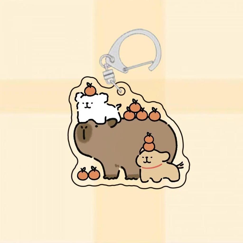 Capybara Sweet Creature Crylic Mica S Animation Products S Cultural Creativity Key Ring Móc Khóa In Theo Yêu Cầu, Chất Liệu Mica Trong Suốt In 2 Mặt , Dày 4mm 10 Capybara Sweet Creature Crylic Mica S Animation Products S Cultural Creativity Key Ring Móc Khóa In Theo Yêu Cầu, Chất Liệu Mica Trong Suốt In 2 Mặt , Dày 4mm - Ảnh 10