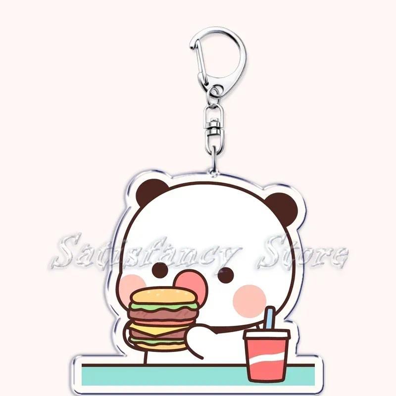Cartoon Bubu Dudu Love Couple Baby Bear Panda Keyrings For Accessories Bag Keychain S S S Móc Khóa In Theo Yêu Cầu, Chất Liệu Mica Trong Suốt In 2 Mặt , Dày 4mm 2 Cartoon Bubu Dudu Love Couple Baby Bear Panda Keyrings For Accessories Bag Keychain S S S Móc Khóa In Theo Yêu Cầu, Chất Liệu Mica Trong Suốt In 2 Mặt , Dày 4mm - Ảnh 2