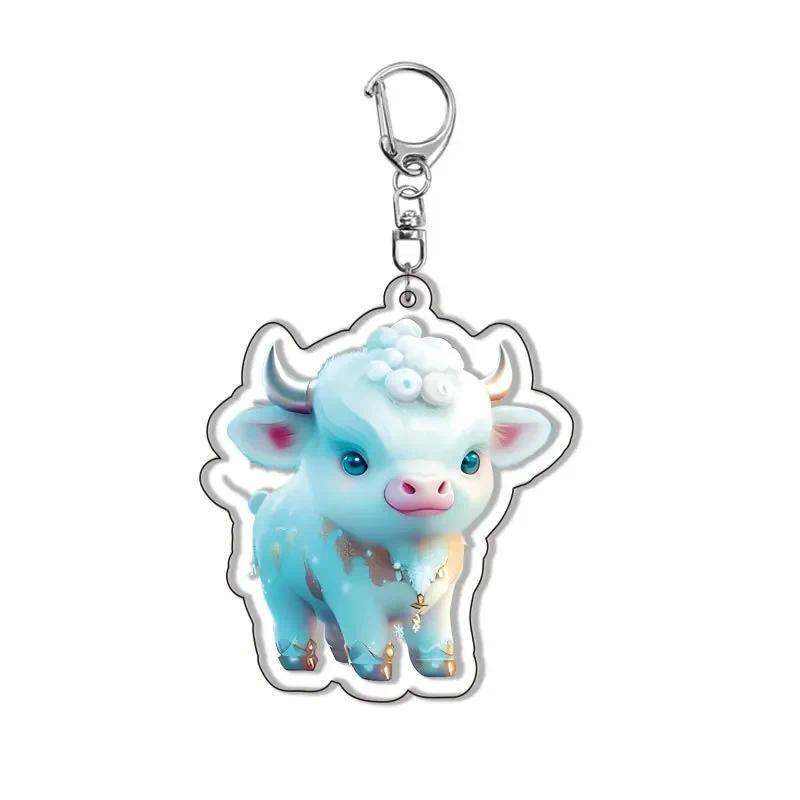 Cartoon Chinese Style Zodiac Animals Mica Keychain Rabbit Tiger Dragon Hanging Face Key Chain Móc Khóa In Theo Yêu Cầu, Chất Liệu Mica Trong Suốt In 2 Mặt , Dày 4mm 2 Cartoon Chinese Style Zodiac Animals Mica Keychain Rabbit Tiger Dragon Hanging Face Key Chain Móc Khóa In Theo Yêu Cầu, Chất Liệu Mica Trong Suốt In 2 Mặt , Dày 4mm - Ảnh 2