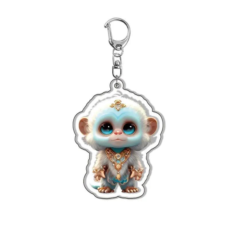 Cartoon Chinese Style Zodiac Animals Mica Keychain Rabbit Tiger Dragon Hanging Face Key Chain Móc Khóa In Theo Yêu Cầu, Chất Liệu Mica Trong Suốt In 2 Mặt , Dày 4mm 5 Cartoon Chinese Style Zodiac Animals Mica Keychain Rabbit Tiger Dragon Hanging Face Key Chain Móc Khóa In Theo Yêu Cầu, Chất Liệu Mica Trong Suốt In 2 Mặt , Dày 4mm - Ảnh 5