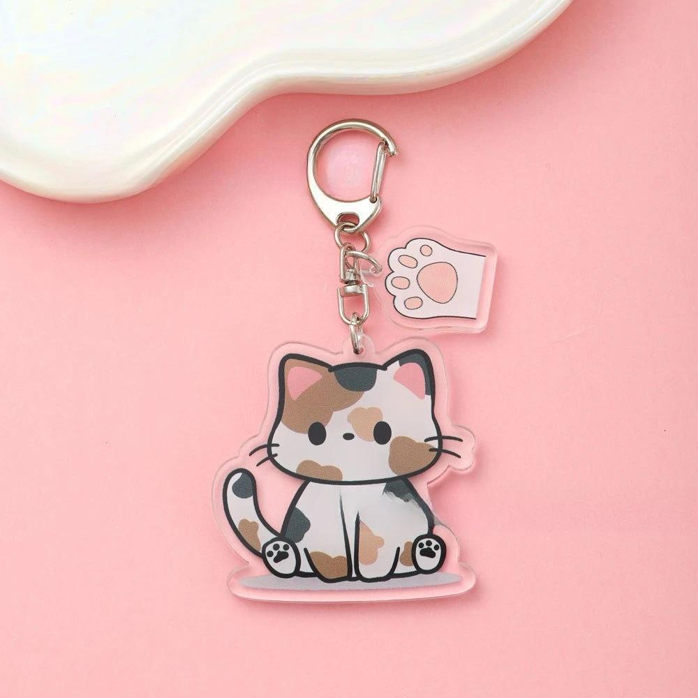 Cartoon Cute Acrylic Keychain Cat With Claws Kawaii Mica Fashionable Backpack Key Pendant Móc Khóa In Theo Yêu Cầu, Chất Liệu Mica Trong Suốt In 2 Mặt , Dày 4mm 2 Cartoon Cute Acrylic Keychain Cat With Claws Kawaii Mica Fashionable Backpack Key Pendant Móc Khóa In Theo Yêu Cầu, Chất Liệu Mica Trong Suốt In 2 Mặt , Dày 4mm - Ảnh 2