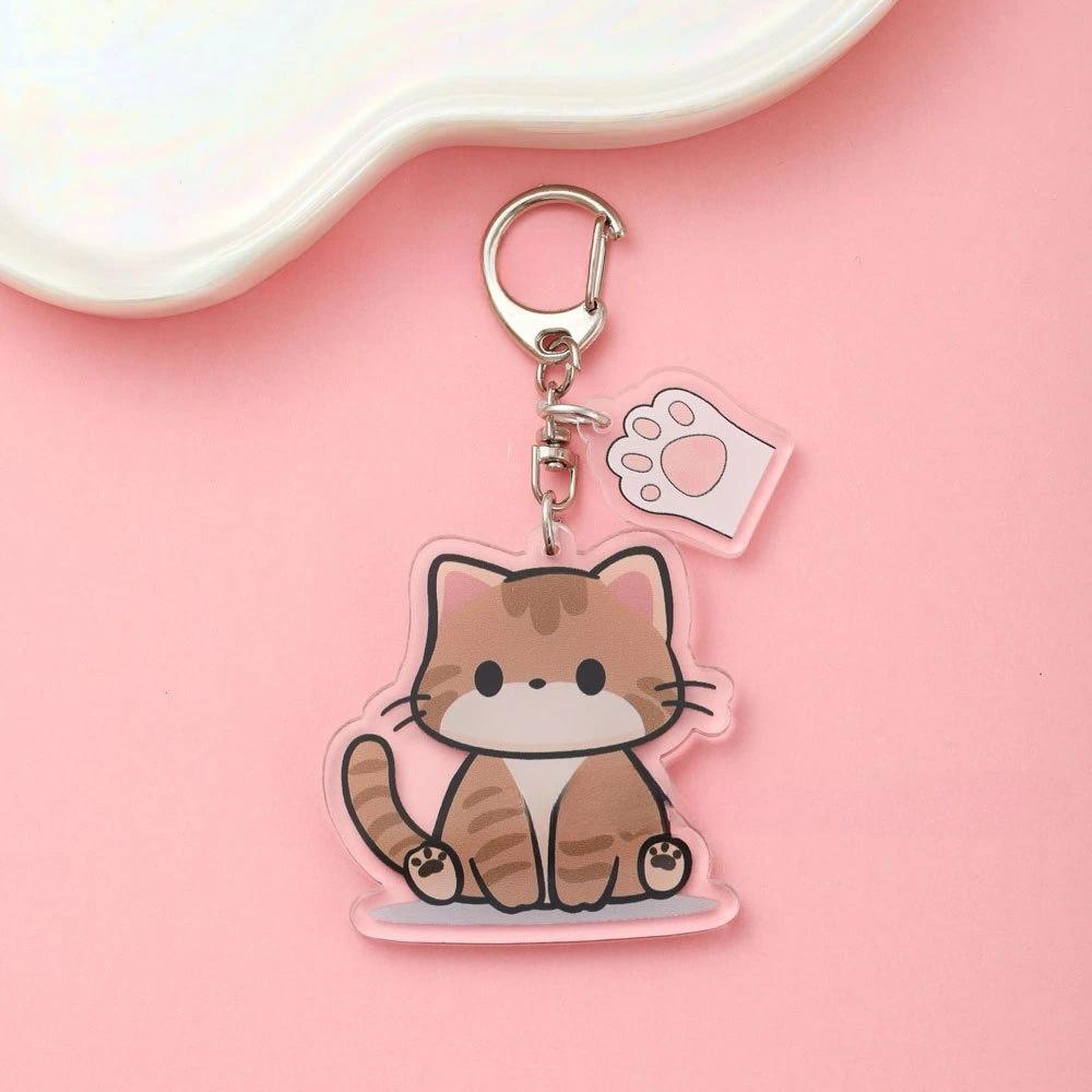 Cartoon Cute Acrylic Keychain Cat With Claws Kawaii Mica Fashionable Backpack Key Pendant Móc Khóa In Theo Yêu Cầu, Chất Liệu Mica Trong Suốt In 2 Mặt , Dày 4mm 5 Cartoon Cute Acrylic Keychain Cat With Claws Kawaii Mica Fashionable Backpack Key Pendant Móc Khóa In Theo Yêu Cầu, Chất Liệu Mica Trong Suốt In 2 Mặt , Dày 4mm - Ảnh 5