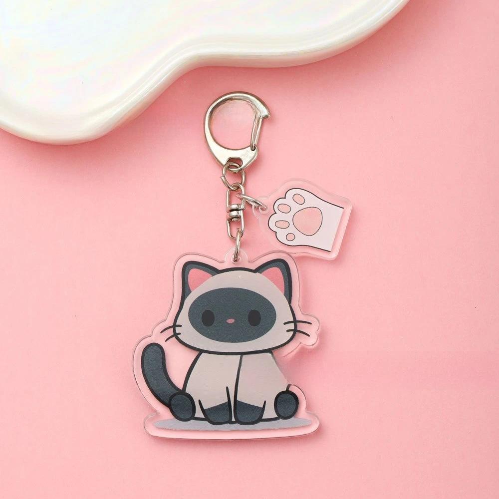 Cartoon Cute Acrylic Keychain Cat With Claws Kawaii Mica Fashionable Backpack Key Pendant Móc Khóa In Theo Yêu Cầu, Chất Liệu Mica Trong Suốt In 2 Mặt , Dày 4mm 6 Cartoon Cute Acrylic Keychain Cat With Claws Kawaii Mica Fashionable Backpack Key Pendant Móc Khóa In Theo Yêu Cầu, Chất Liệu Mica Trong Suốt In 2 Mặt , Dày 4mm - Ảnh 6