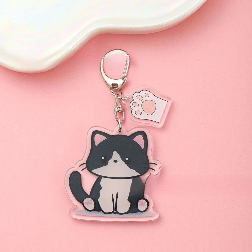 Cartoon Cute Acrylic Keychain Cat With Claws Kawaii Mica Fashionable Backpack Key Pendant Móc Khóa In Theo Yêu Cầu, Chất Liệu Mica Trong Suốt In 2 Mặt , Dày 4mm 7 Cartoon Cute Acrylic Keychain Cat With Claws Kawaii Mica Fashionable Backpack Key Pendant Móc Khóa In Theo Yêu Cầu, Chất Liệu Mica Trong Suốt In 2 Mặt , Dày 4mm - Ảnh 7