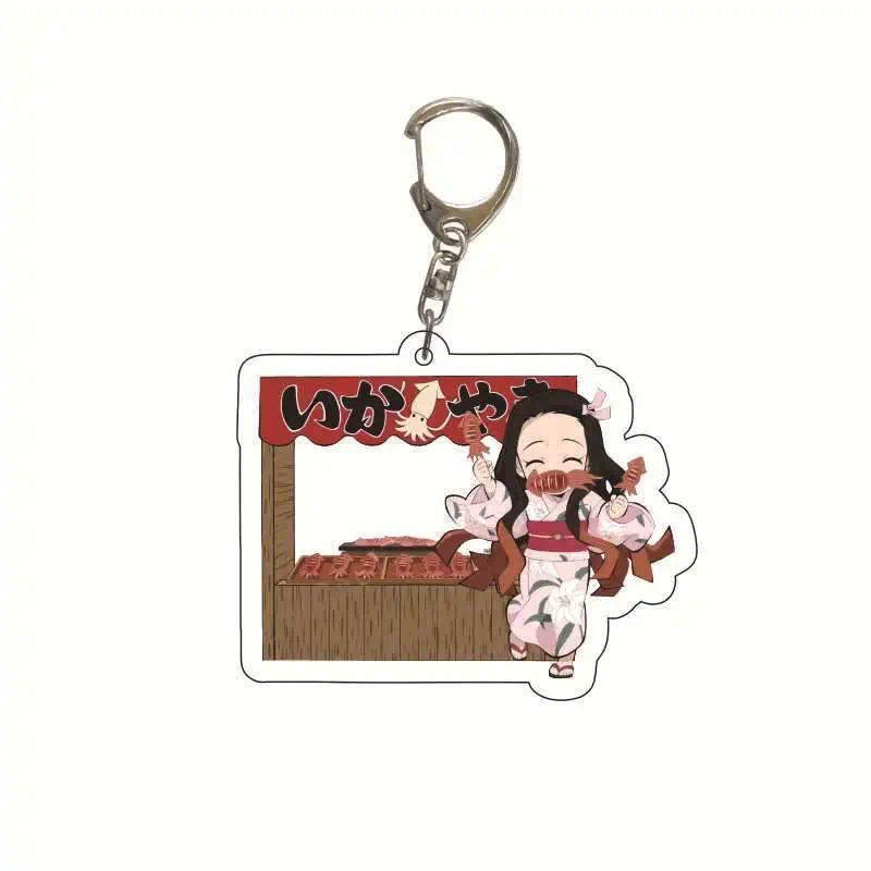 Cartoon Cute Food Store Series Demon Keychain Acrylic Figure Kamado Tanjirou Agatsuma Zenitsu Móc Khóa In Theo Yêu Cầu, Chất Liệu Mica Trong Suốt In 2 Mặt , Dày 4mm 2 Cartoon Cute Food Store Series Demon Keychain Acrylic Figure Kamado Tanjirou Agatsuma Zenitsu Móc Khóa In Theo Yêu Cầu, Chất Liệu Mica Trong Suốt In 2 Mặt , Dày 4mm - Ảnh 2