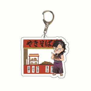 Cartoon Cute Food Store Series Demon Keychain Acrylic Figure Kamado Tanjirou Agatsuma Zenitsu Móc Khóa In Theo Yêu Cầu, Chất Liệu Mica Trong Suốt In 2 Mặt , Dày 4mm