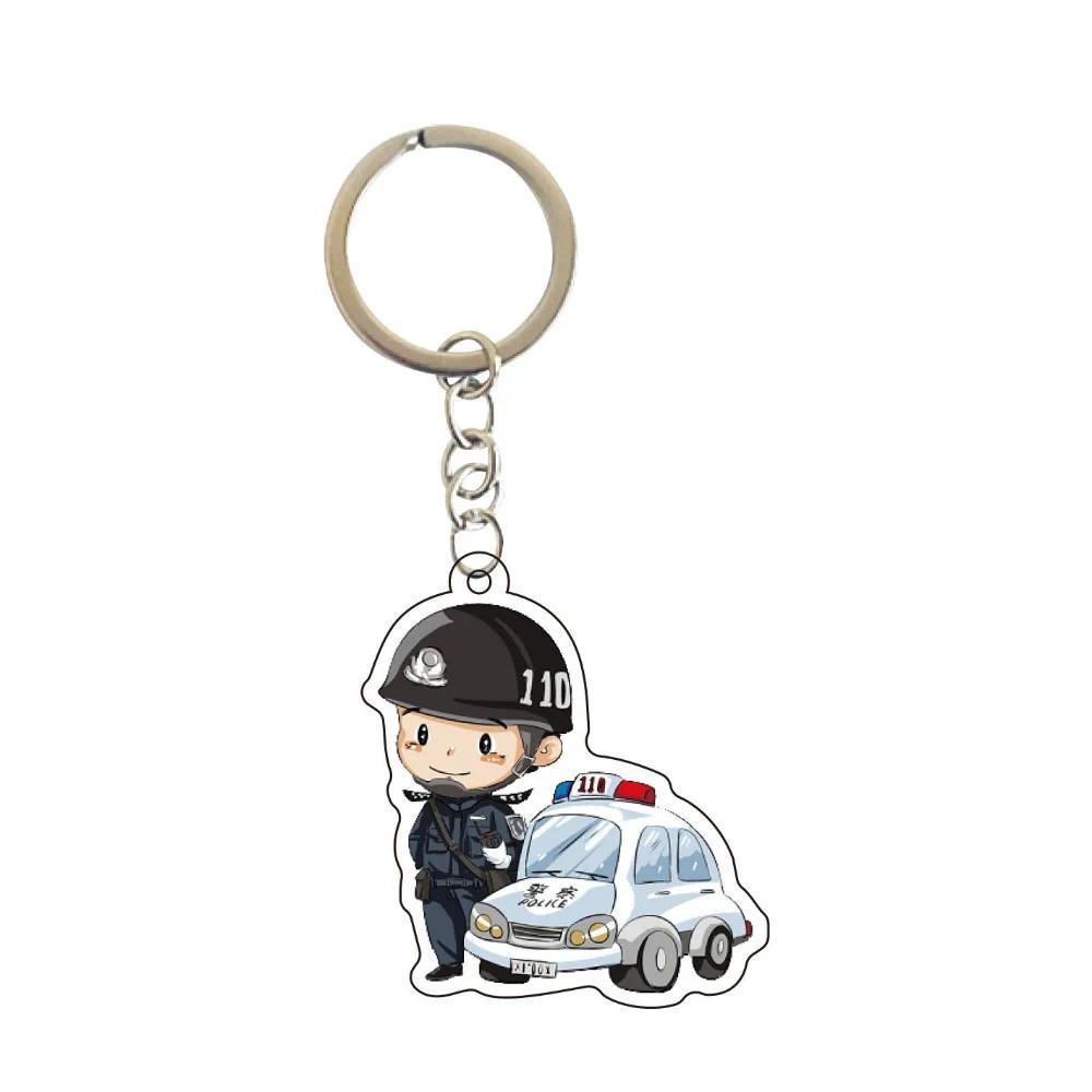 Cartoon Police Cute Keychain Character Firefighter Ffic Police Bag Hanging Face Keychain Móc Khóa In Theo Yêu Cầu, Chất Liệu Mica Trong Suốt In 2 Mặt , Dày 4mm 11 Cartoon Police Cute Keychain Character Firefighter Ffic Police Bag Hanging Face Keychain Móc Khóa In Theo Yêu Cầu, Chất Liệu Mica Trong Suốt In 2 Mặt , Dày 4mm - Ảnh 11