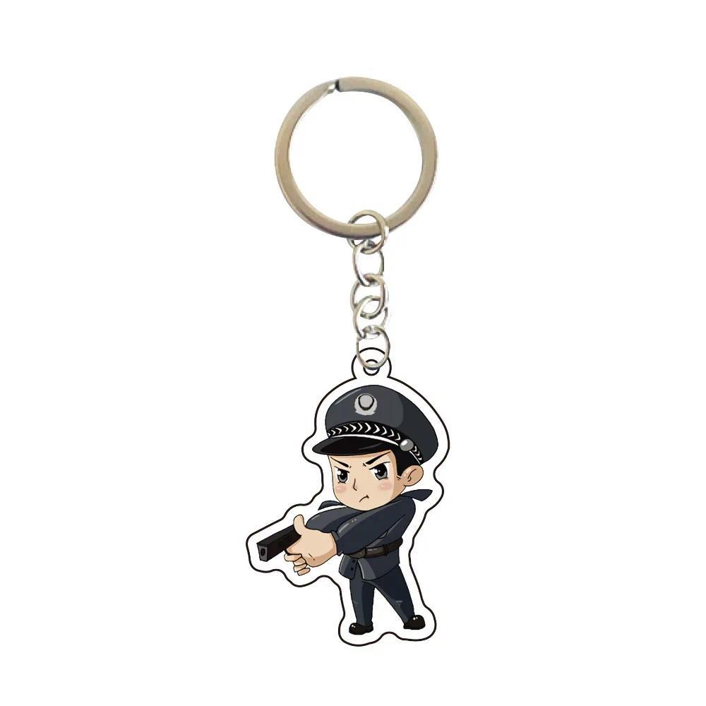 Cartoon Police Cute Keychain Character Firefighter Ffic Police Bag Hanging Face Keychain Móc Khóa In Theo Yêu Cầu, Chất Liệu Mica Trong Suốt In 2 Mặt , Dày 4mm 14 Cartoon Police Cute Keychain Character Firefighter Ffic Police Bag Hanging Face Keychain Móc Khóa In Theo Yêu Cầu, Chất Liệu Mica Trong Suốt In 2 Mặt , Dày 4mm - Ảnh 14