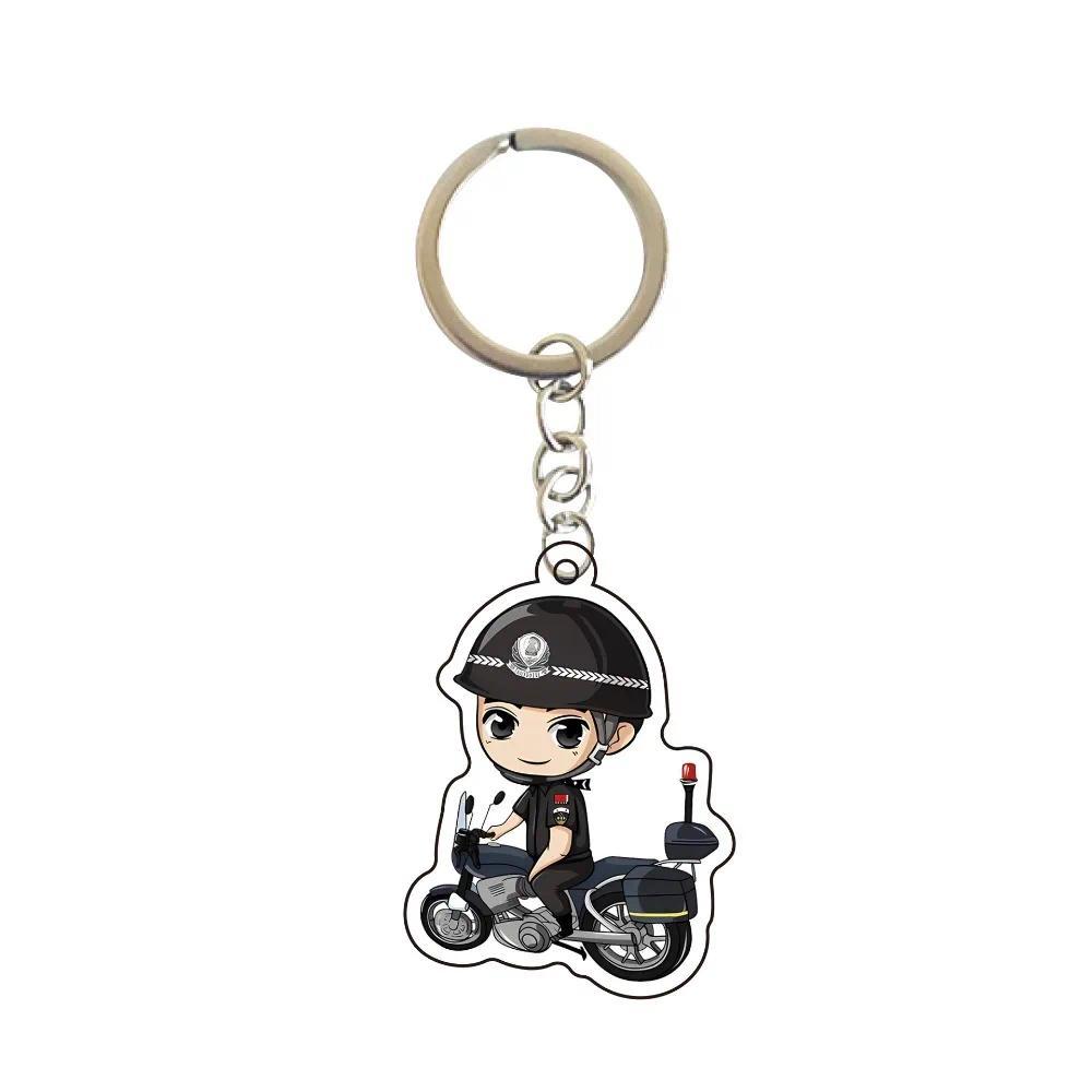 Cartoon Police Cute Keychain Character Firefighter Ffic Police Bag Hanging Face Keychain Móc Khóa In Theo Yêu Cầu, Chất Liệu Mica Trong Suốt In 2 Mặt , Dày 4mm 18 Cartoon Police Cute Keychain Character Firefighter Ffic Police Bag Hanging Face Keychain Móc Khóa In Theo Yêu Cầu, Chất Liệu Mica Trong Suốt In 2 Mặt , Dày 4mm - Ảnh 18