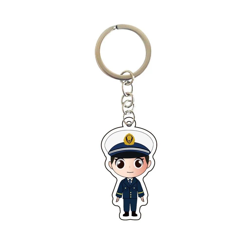 Cartoon Police Cute Keychain Character Firefighter Ffic Police Bag Hanging Face Keychain Móc Khóa In Theo Yêu Cầu, Chất Liệu Mica Trong Suốt In 2 Mặt , Dày 4mm 19 Cartoon Police Cute Keychain Character Firefighter Ffic Police Bag Hanging Face Keychain Móc Khóa In Theo Yêu Cầu, Chất Liệu Mica Trong Suốt In 2 Mặt , Dày 4mm - Ảnh 19