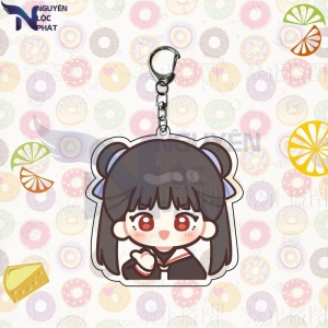 Cartoon Variety Sakura Tomoyo Acrylic Cute Keychain Creative Decoration Keychain Pendant Nlp Móc Khóa In Theo Yêu Cầu, Chất Liệu Mica Trong Suốt In 2 Mặt , Dày 4mm