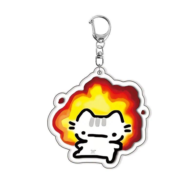 Cat Kitten Mica Keychain Lovely Baby Bag Charms Hanging Face Woman Mica Keychain Móc Khóa In Theo Yêu Cầu, Chất Liệu Mica Trong Suốt In 2 Mặt , Dày 4mm 3 Cat Kitten Mica Keychain Lovely Baby Bag Charms Hanging Face Woman Mica Keychain Móc Khóa In Theo Yêu Cầu, Chất Liệu Mica Trong Suốt In 2 Mặt , Dày 4mm - Ảnh 3
