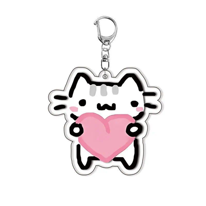 Cat Kitten Mica Keychain Lovely Baby Bag Charms Hanging Face Woman Mica Keychain Móc Khóa In Theo Yêu Cầu, Chất Liệu Mica Trong Suốt In 2 Mặt , Dày 4mm 4 Cat Kitten Mica Keychain Lovely Baby Bag Charms Hanging Face Woman Mica Keychain Móc Khóa In Theo Yêu Cầu, Chất Liệu Mica Trong Suốt In 2 Mặt , Dày 4mm - Ảnh 4
