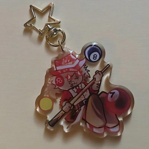 Chance Milestone Epoxy Acrylic Keychain Forsaken Cute Cartoon Game Character Pendant Móc Khóa In Theo Yêu Cầu, Chất Liệu Mica Trong Suốt In 2 Mặt , Dày 4mm