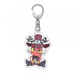 Charlie Mningstar Vaggie Alast Ad Alast Lucifer Mningstar Anime Holiday Mica Keychain Gift Móc Khóa In Theo Yêu Cầu, Chất Liệu Mica Trong Suốt In 2 Mặt , Dày 4mm