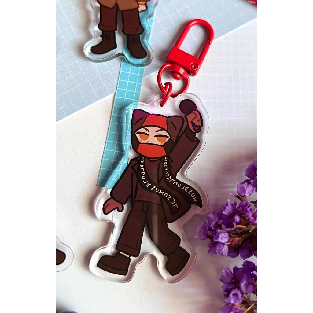 Chibi Charm T Trinket Cute Cartoon Style Enamel Pin Badge Fashion Accessory For Bags And Móc Khóa In Theo Yêu Cầu, Chất Liệu Mica Trong Suốt In 2 Mặt , Dày 4mm 3 Chibi Charm T Trinket Cute Cartoon Style Enamel Pin Badge Fashion Accessory For Bags And Móc Khóa In Theo Yêu Cầu, Chất Liệu Mica Trong Suốt In 2 Mặt , Dày 4mm - Ảnh 3