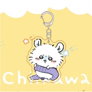 Chiikawa Acrylic Key Chain Cute Anime Character Hachiware Usagi Rakko Momonga Keychain Móc Khóa In Theo Yêu Cầu, Chất Liệu Mica Trong Suốt In 2 Mặt , Dày 4mm