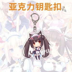 Chocola Vanilla Popular Anime Two-dimensional Peripheral Transparent Acrylic Keychain Móc Khóa In Theo Yêu Cầu, Chất Liệu Mica Trong Suốt In 2 Mặt , Dày 4mm
