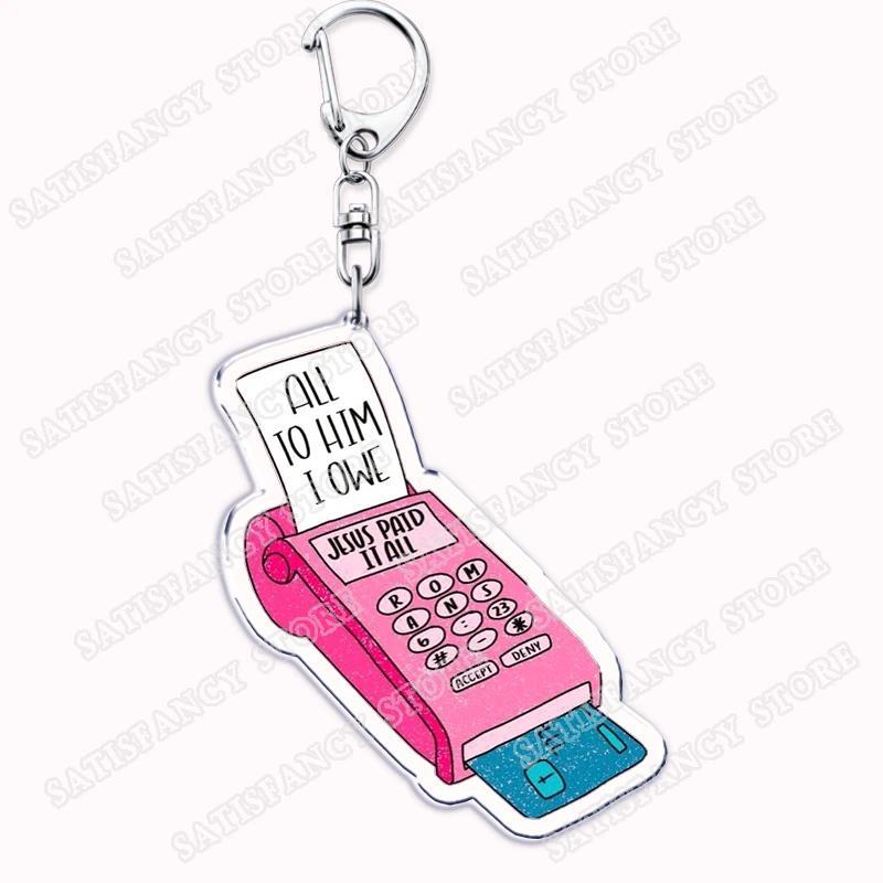 Christian Style Pink Jesus Keychain, Women's Bag, Bible Symbol, Church, Hope And Blessings, Móc Khóa In Theo Yêu Cầu, Chất Liệu Mica Trong Suốt In 2 Mặt , Dày 4mm 23 Christian Style Pink Jesus Keychain, Women's Bag, Bible Symbol, Church, Hope And Blessings, Móc Khóa In Theo Yêu Cầu, Chất Liệu Mica Trong Suốt In 2 Mặt , Dày 4mm - Ảnh 23