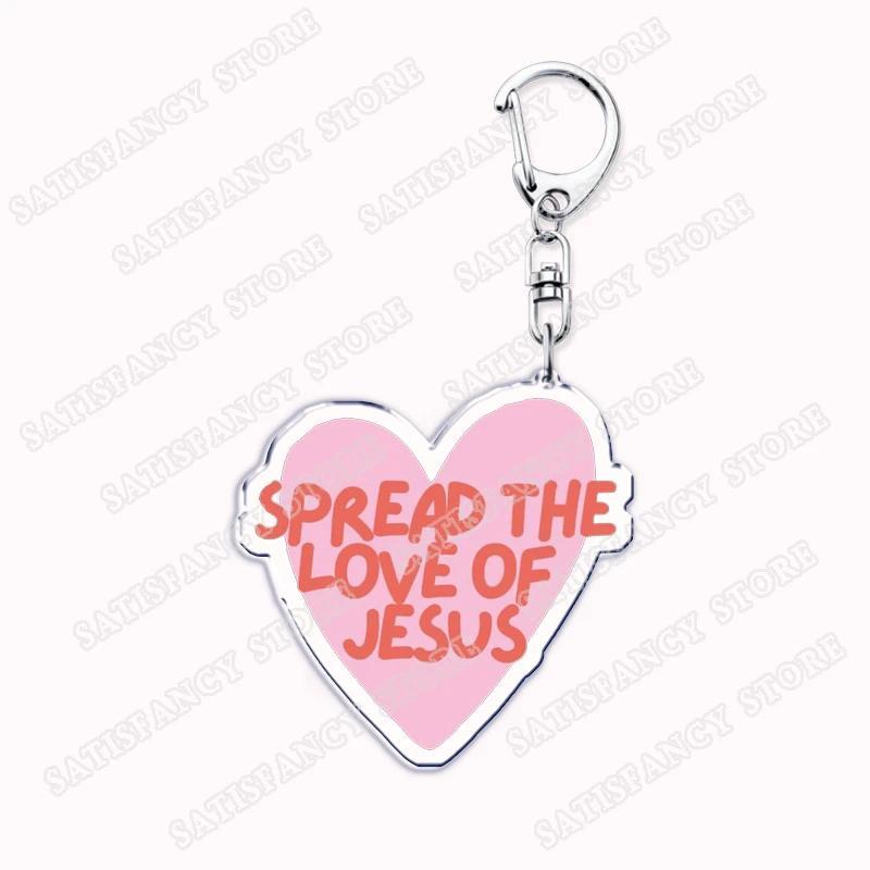 Christian Style Pink Jesus Keychain, Women's Bag, Bible Symbol, Church, Hope And Blessings, Móc Khóa In Theo Yêu Cầu, Chất Liệu Mica Trong Suốt In 2 Mặt , Dày 4mm 36 Christian Style Pink Jesus Keychain, Women's Bag, Bible Symbol, Church, Hope And Blessings, Móc Khóa In Theo Yêu Cầu, Chất Liệu Mica Trong Suốt In 2 Mặt , Dày 4mm - Ảnh 36