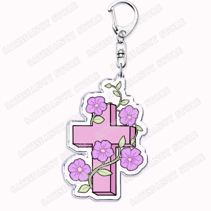 Christian Style Pink Jesus Keychain, Women's Bag, Bible Symbol, Church, Hope And Blessings, Móc Khóa In Theo Yêu Cầu, Chất Liệu Mica Trong Suốt In 2 Mặt , Dày 4mm 40 Christian Style Pink Jesus Keychain, Women's Bag, Bible Symbol, Church, Hope And Blessings, Móc Khóa In Theo Yêu Cầu, Chất Liệu Mica Trong Suốt In 2 Mặt , Dày 4mm - Ảnh 40